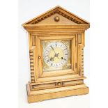 Wooden cased mantle clock Height 43 cm