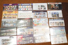 Collection of presentation pack mint stamps - All