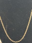 9ct Gold chain Length 56 cm Weight 12.5