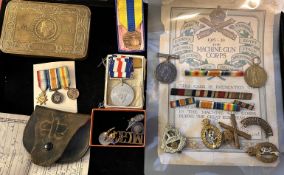 Medal collection together with other ephemera