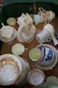 Box of various ceramics