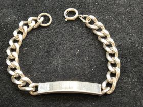 Silver ID bracelet