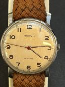 Gents vintage Marvin wristwatch, manual wind movem