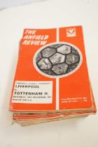 56 Liverpool football programs all from the early