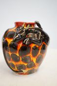 Anita Harris dragon vase signed in gold