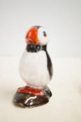 Anita Harris puffin signed in gold