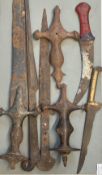 Collection of ancient Chinese swords & hilts