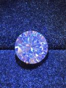 5ct round brilliant cut Moissanite colour grade D