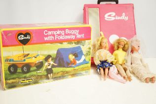 2x Vintage Barbie dolls, 1x Sindy doll together wi