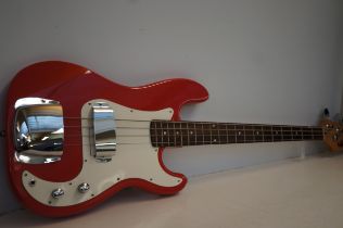 Vintage electric base guitar