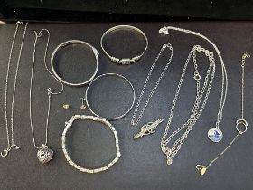 Collection of silver jewellery