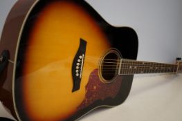 Gear4music acoustic guitar with soft case
