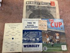 1953 FA cup final Blackpool v Bolton Wanderers tog