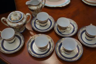 Meito oriental hand painted tea set