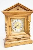 Wooden cased mantle clock Height 43 cm