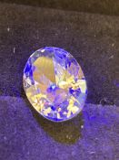 22ct clear cubic Zirconia oval stone