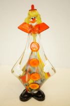 Large art glass clown