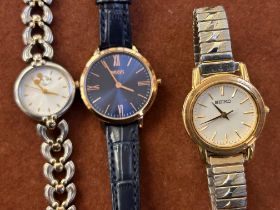 Hugo Boss ladies wristwatch, Seiko ladies wristwat