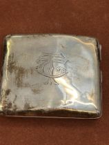 Silver cigarette case Weight 117g