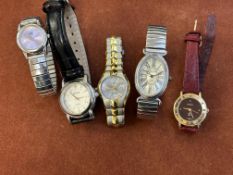 5x Fashion wristwatches