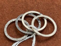 Gerlinde Huth stacking rings x4