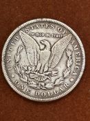 1885 USA dollar silver coin