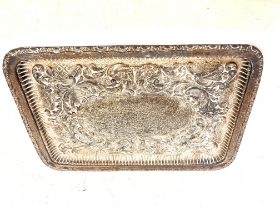 Silver tray Weight 283g 27 cm x 19 cm