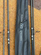 2x Shimano TX2 specimen carp rods