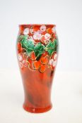 Anita Harris Holly & Berries vase signed in gold