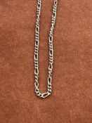 24''Silver figaro neck chain