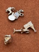 6 Silver charms