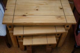 Pine nest of tables