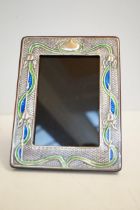 Silver art nouveau photo frame