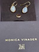 Monica Vinader pair of earrings with semi precious