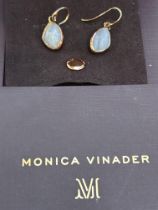 Monica Vinader pair of earrings with semi precious