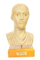 Resin bust on wooden base Iniochos 475BC