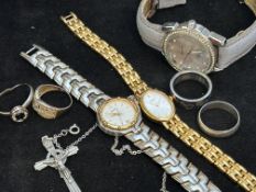 Fashion watches & costume jewellery - some silver