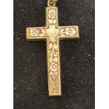 9ct Gold cross pendant