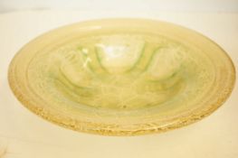 Heavy art glass bowl Diameter 30 cm