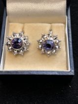 Pair Joan Rivers boxed earrings