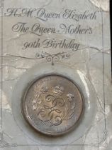 Elizabeth queen mother 5 pound coin