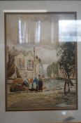 Signed watercolour by H Glass