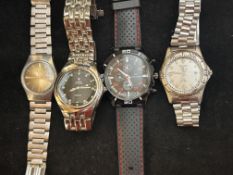 Swiss Hunter wristwatch, vintage Citizen wristwatc