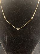9ct Gold necklace Length 38 cm Weight 3.5g