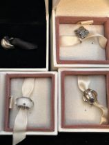 4x Pandora charms with original boxes & bag