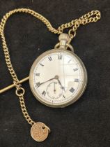 Pocket watch with Albert chain