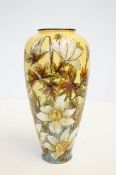 Linthorpe floral vase, restoration to base Height