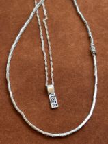 2 Silver Macintosh necklace
