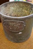 Large & heavy cast iron planter - cast by Mather &
