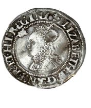 16th century Elizabeth I six pence silver coin